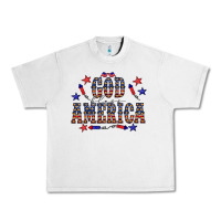 Lunar Rock 4 july god bless america western Urban Heavy Tee - CowCowDesign