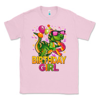 Bubblegum Pink 2rd birthday girl t rex pink Classic Tee - CowGirlArtShop