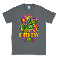 Charcoal Heather 2rd birthday girl t rex pink Classic Tee - CowGirlArtShop