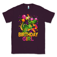 Plum 2rd birthday girl t rex pink Classic Tee - CowGirlArtShop