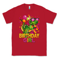 Red 2rd birthday girl t rex pink Classic Tee - CowGirlArtShop