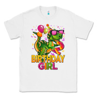 White 2rd birthday girl t rex pink Classic Tee - CowGirlArtShop