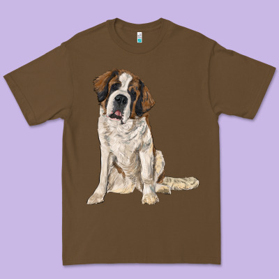 Saint Bernard Premium Tee Designed By Ranaportraitstore