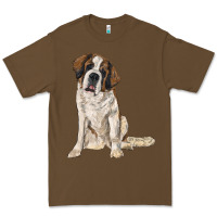 Cacao saint bernard Premium Tee - RanaPortraitStore