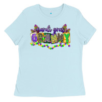 Baby Blue mardi gras grammy Ladies Tee - CowGirlArtShop
