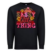 Black sassy little thing with crown Premium Sweatshirt - AdoDesignShop