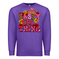 Purple sassy little thing with crown Premium Sweatshirt - AdoDesignShop
