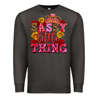 Smoke sassy little thing with crown Premium Sweatshirt - AdoDesignShop