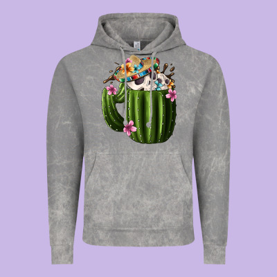 Day Of The Dead Mexican Cactus Vintage Hoodie Designed By Fadigitalartstudio