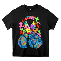 Black autism awareness with boxing gloves Heavy Core Tee - NancyCooperArtShop
