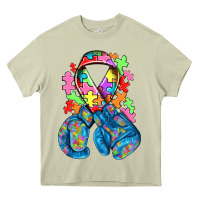 Mossy autism awareness with boxing gloves Heavy Core Tee - NancyCooperArtShop