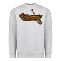 Heather Grey rowboat Heavyweight Sweatshirt - BarkalooDesign