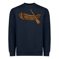 Navy rowboat Heavyweight Sweatshirt - BarkalooDesign