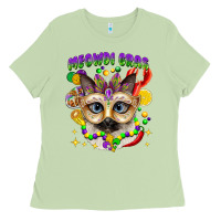 Matcha meowdi gras mardi gras cat Ladies Tee - CowGirlArtShop