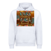 White kinda classy kinda hood Urban Hoodie - JahusDesignShop