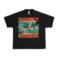 Black Leopard Cowhide Pattern Urban Heavy Tee - CowCowDesign