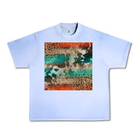 Grape Ice Leopard Cowhide Pattern Urban Heavy Tee - CowCowDesign