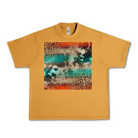 Peanut Butter Leopard Cowhide Pattern Urban Heavy Tee - CowCowDesign