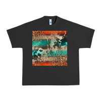 Pigment Black Leopard Cowhide Pattern Urban Heavy Tee - CowCowDesign