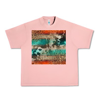 Salmon Leopard Cowhide Pattern Urban Heavy Tee - CowCowDesign