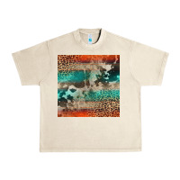 Sandshell Leopard Cowhide Pattern Urban Heavy Tee - CowCowDesign