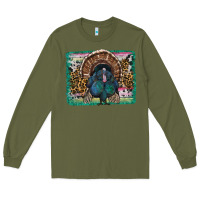 Army Green thanksgiving turkey with background Long Sleeve Tee - RanaPortraitStore