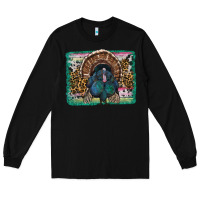 Black thanksgiving turkey with background Long Sleeve Tee - RanaPortraitStore