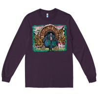 Plum thanksgiving turkey with background Long Sleeve Tee - RanaPortraitStore