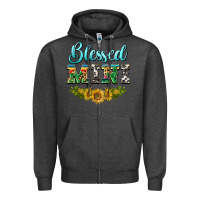 Charcoal Heather blessed mini Zipper Hoodie - BarkalooDesign