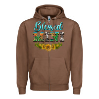 Chestnut blessed mini Zipper Hoodie - BarkalooDesign