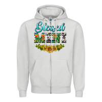 Dove Grey blessed mini Zipper Hoodie - BarkalooDesign