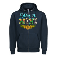Navy blessed mini Zipper Hoodie - BarkalooDesign