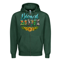 Sports Green blessed mini Zipper Hoodie - BarkalooDesign