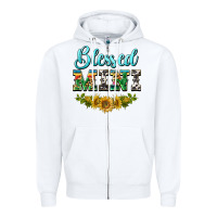 White blessed mini Zipper Hoodie - BarkalooDesign
