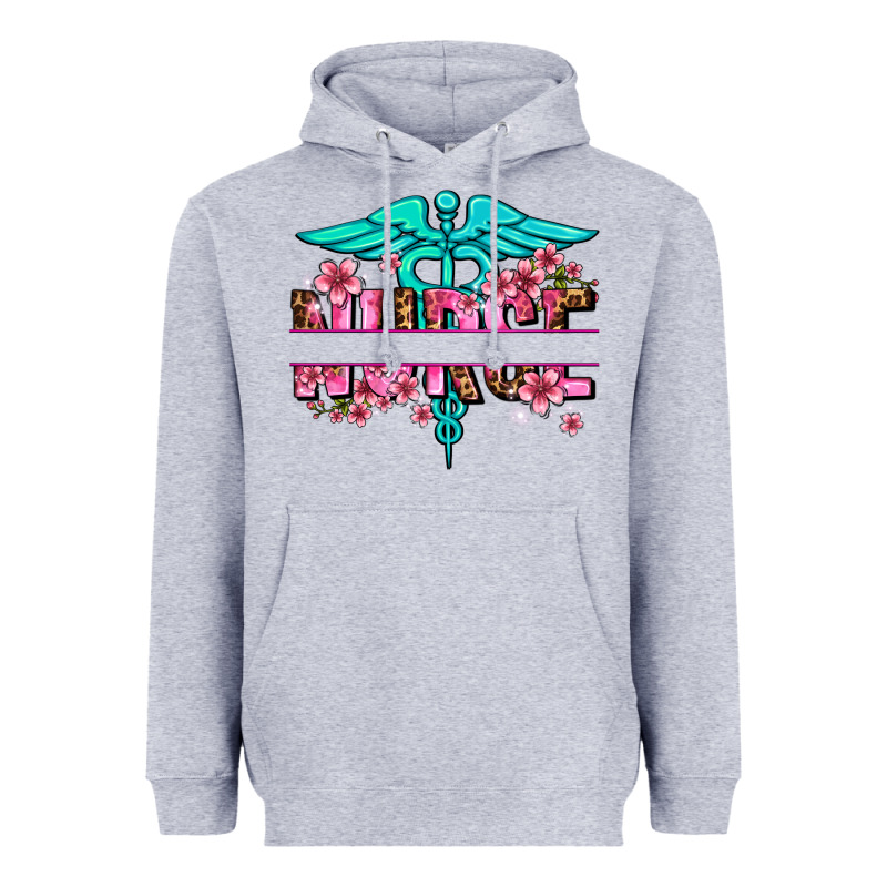 Floral Nurse Preview Heavyweight Hoodie by AdoDesignShop | Teevron