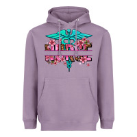Lavender floral nurse preview Heavyweight Hoodie - AdoDesignShop
