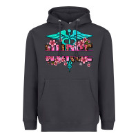 Smoke floral nurse preview Heavyweight Hoodie - AdoDesignShop