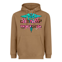 Toasted Coconut floral nurse preview Heavyweight Hoodie - AdoDesignShop