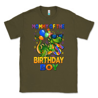 Army Green mommy of the 5 th birthday boy t rex Classic Tee - CowGirlArtShop