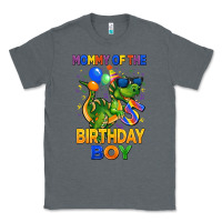 Charcoal Heather mommy of the 5 th birthday boy t rex Classic Tee - CowGirlArtShop