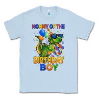 Dusty Blue mommy of the 5 th birthday boy t rex Classic Tee - CowGirlArtShop