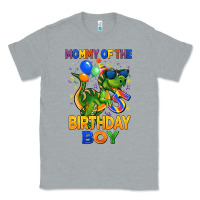 Heather Grey mommy of the 5 th birthday boy t rex Classic Tee - CowGirlArtShop
