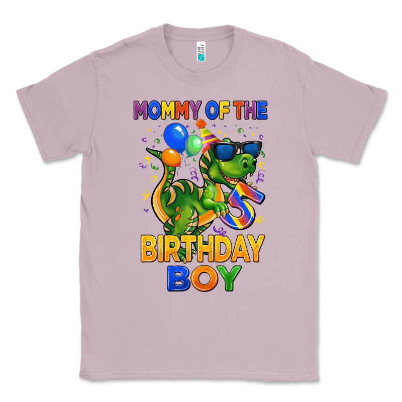 Mommy Of The 5 Th Birthday Boy T Rex Classic Tee by CowGirlArtShop | Teevron