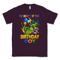 Plum mommy of the 5 th birthday boy t rex Classic Tee - CowGirlArtShop