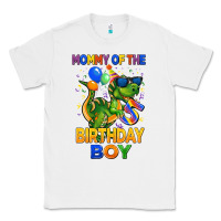 White mommy of the 5 th birthday boy t rex Classic Tee - CowGirlArtShop