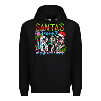 Black Santa's Favorite RN Registered Nurse Premium Hoodie - CowhideDigitalArt