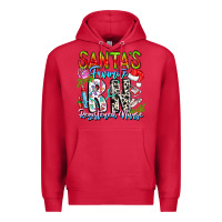 Cardinal Santa's Favorite RN Registered Nurse Premium Hoodie - CowhideDigitalArt