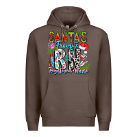 Coffee Santa's Favorite RN Registered Nurse Premium Hoodie - CowhideDigitalArt