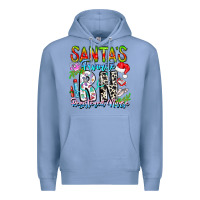 Colony Blue Santa's Favorite RN Registered Nurse Premium Hoodie - CowhideDigitalArt