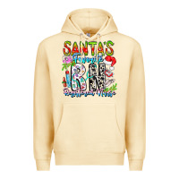Pina Colada Santa's Favorite RN Registered Nurse Premium Hoodie - CowhideDigitalArt